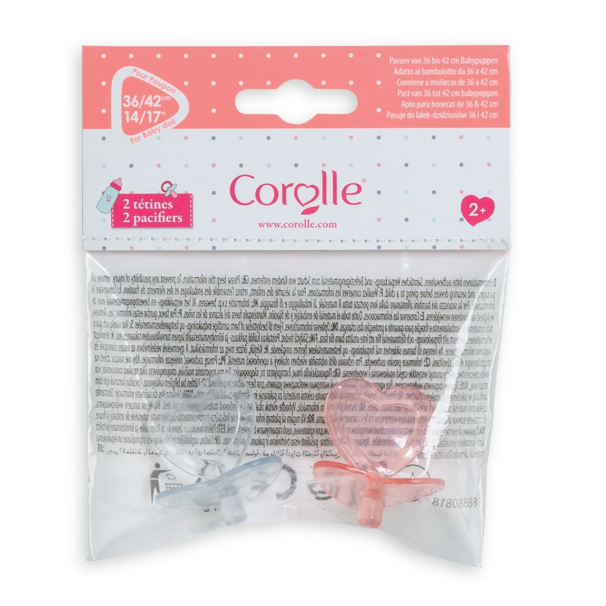 Corolle 2 Tétines pour poupon 36 /42 cm