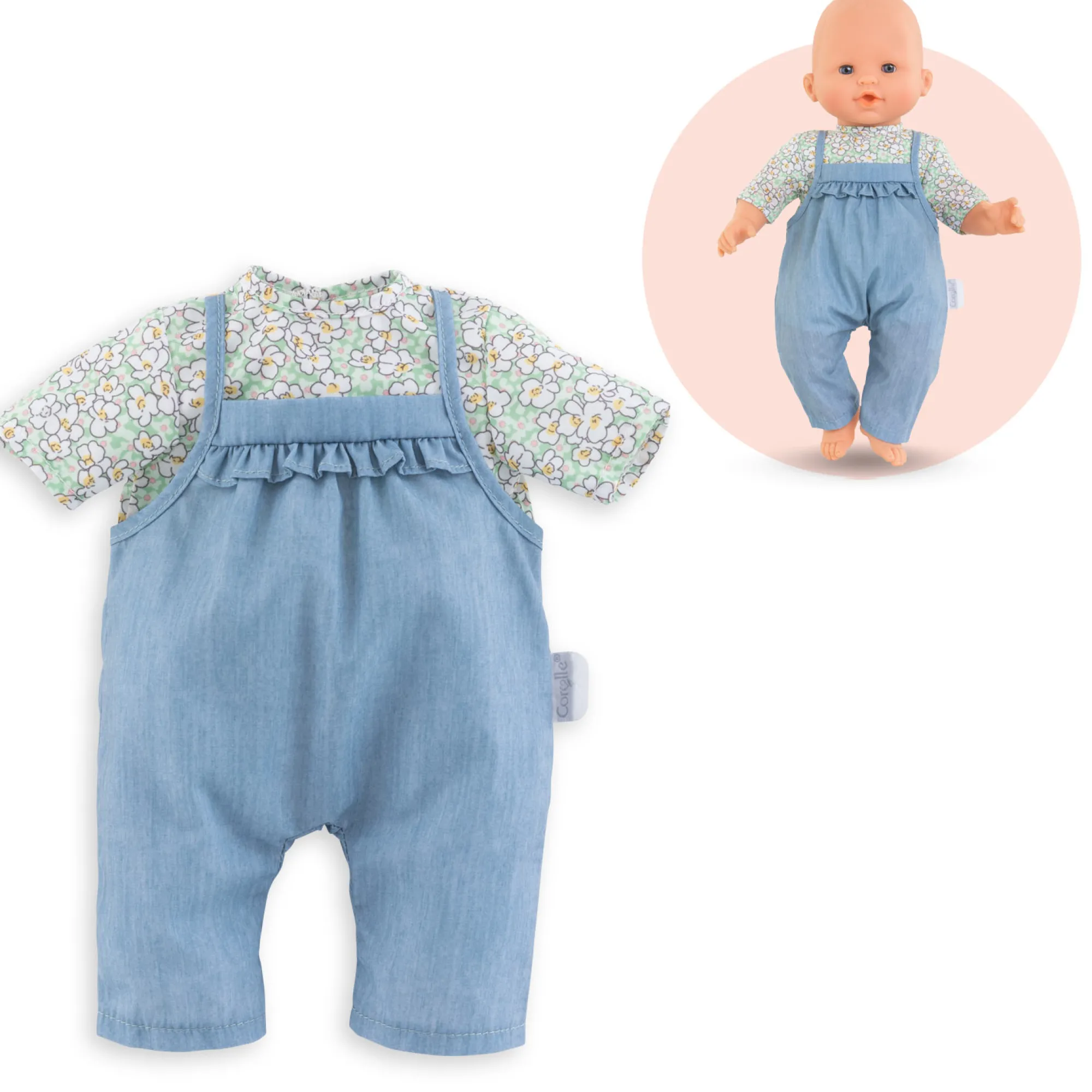 Corolle Blouse et Salopette pour poupon 36 cm