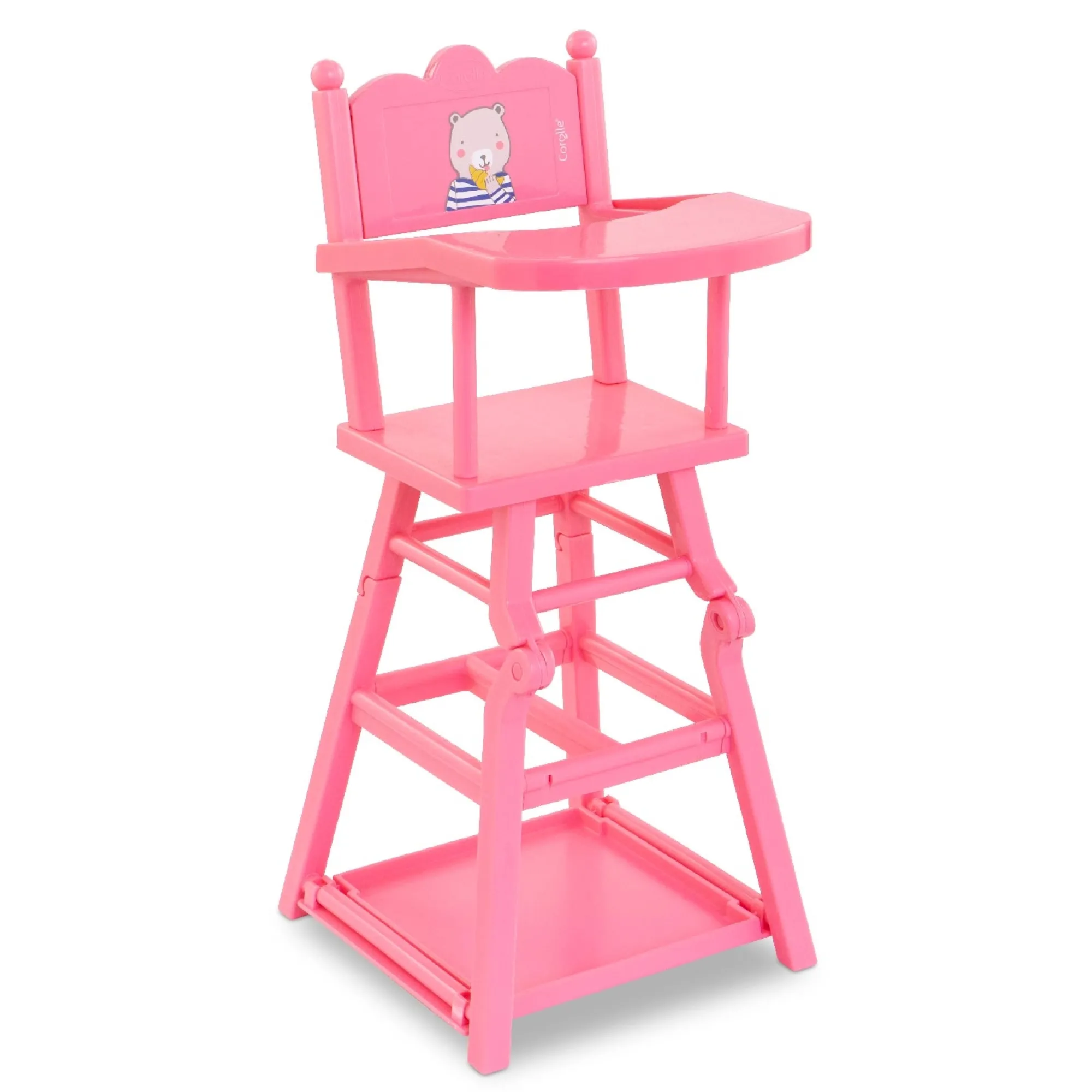 Corolle Chaise Haute Rose pour poupon 36 et 42 cm