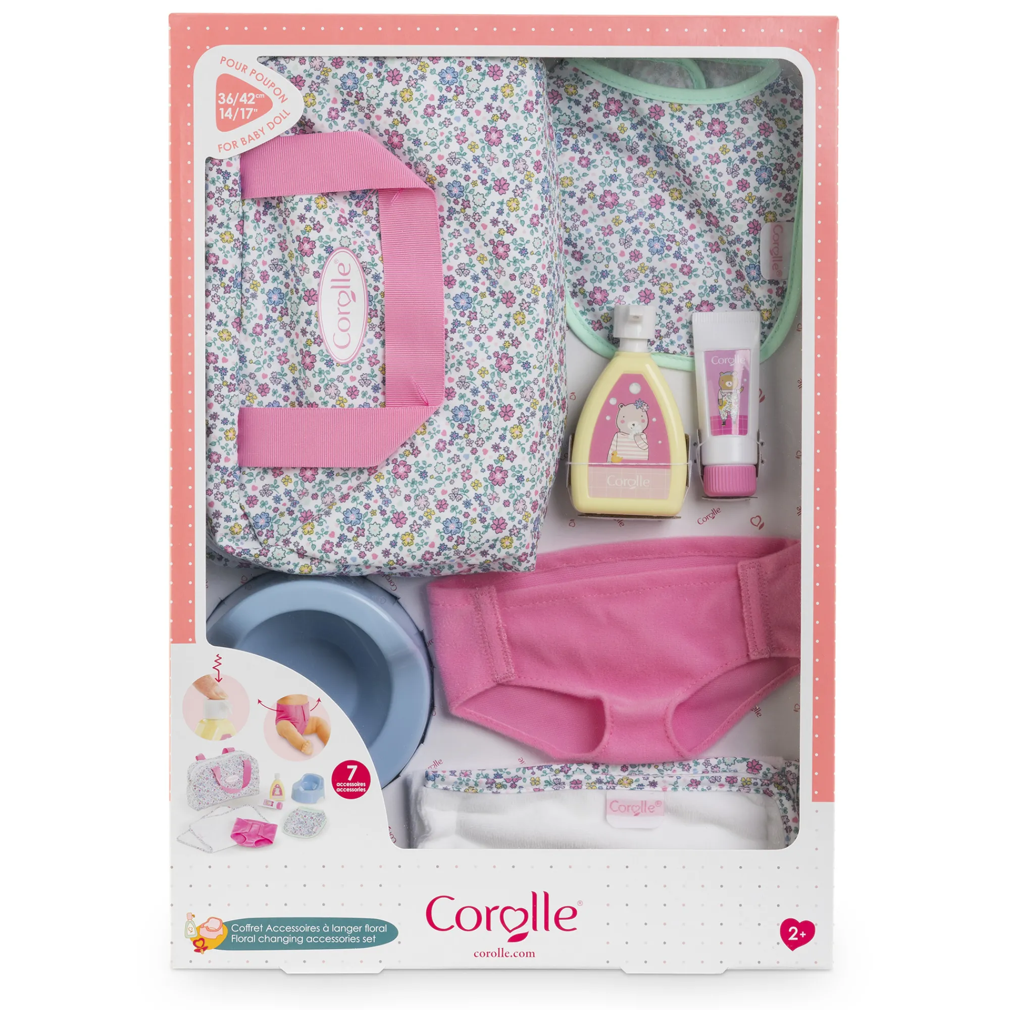Corolle Coffret Accessoires à Langer Floral 36 et 42 cm