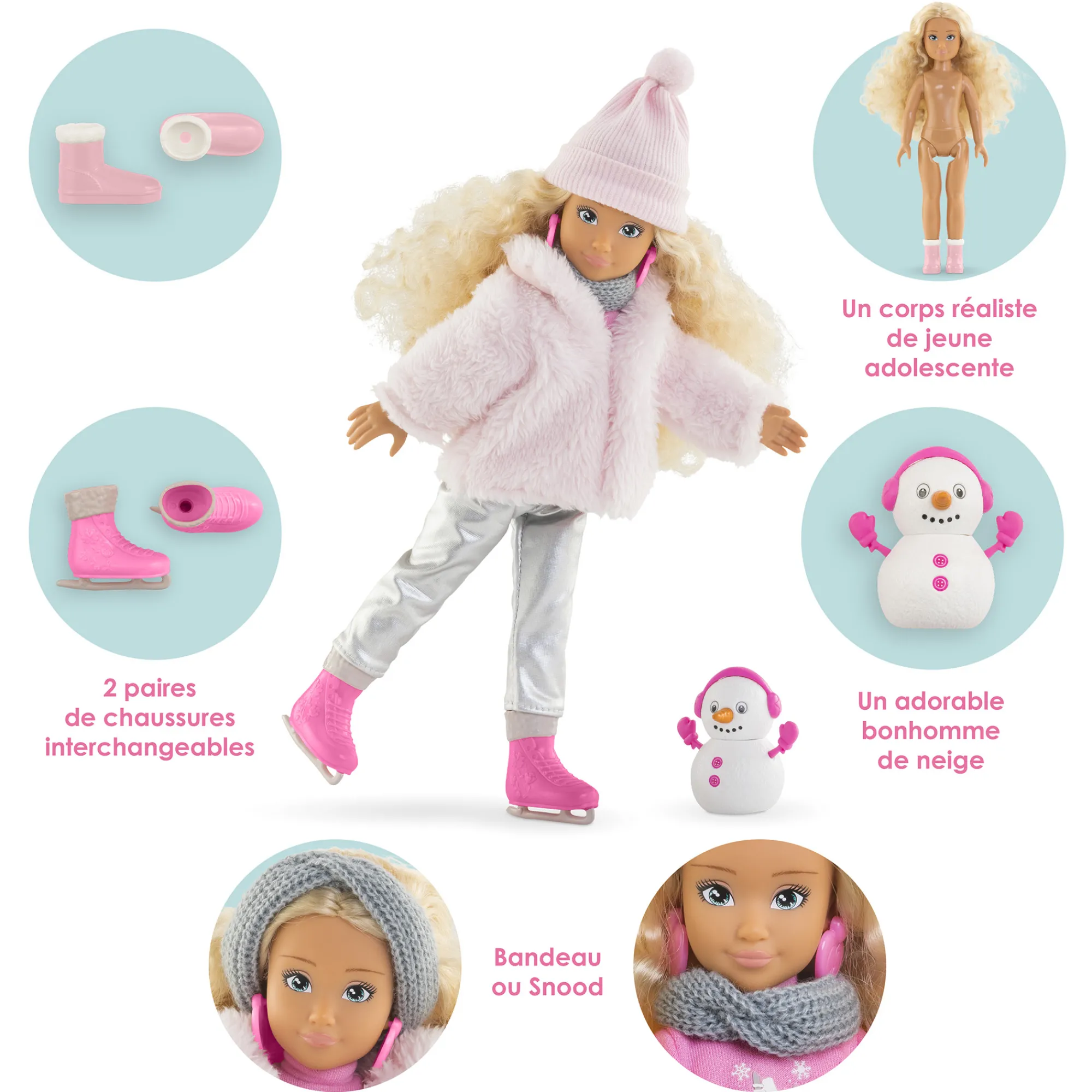 Corolle Coffret Poupée Girls Valentine à la Montagne