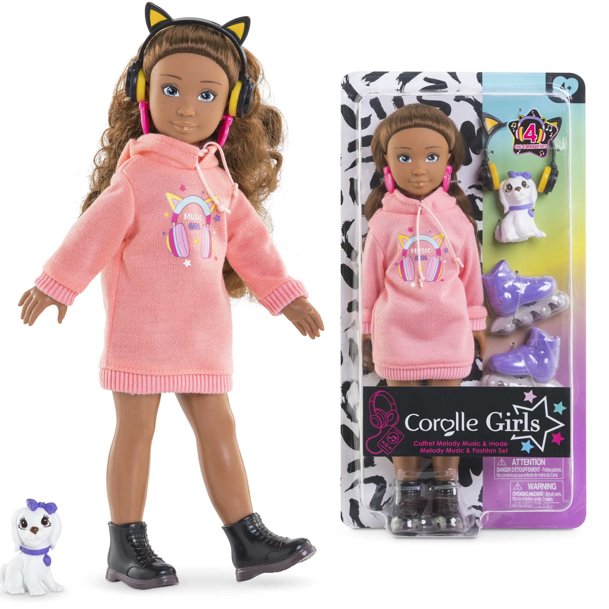 Corolle Coffret Poupée Girls Melody Music et Mode