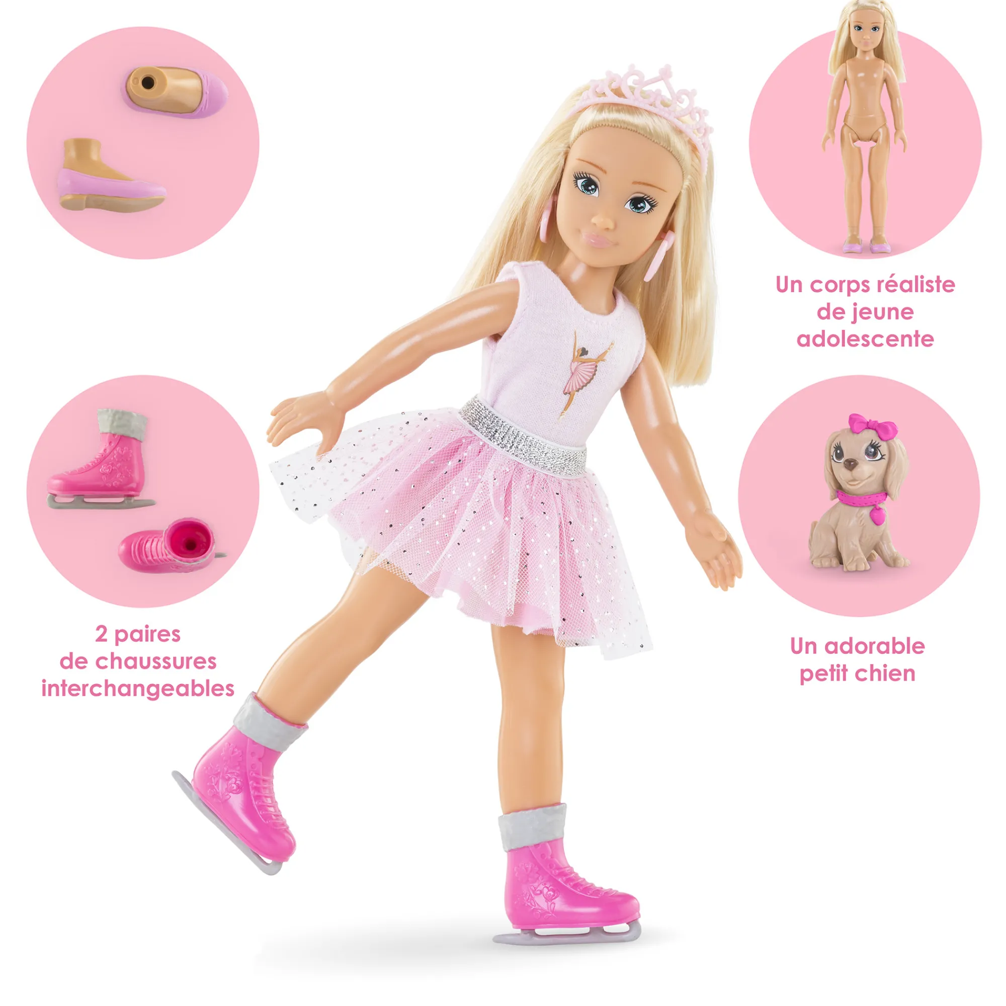Corolle Coffret Poupée Girls Valentine Ballerine