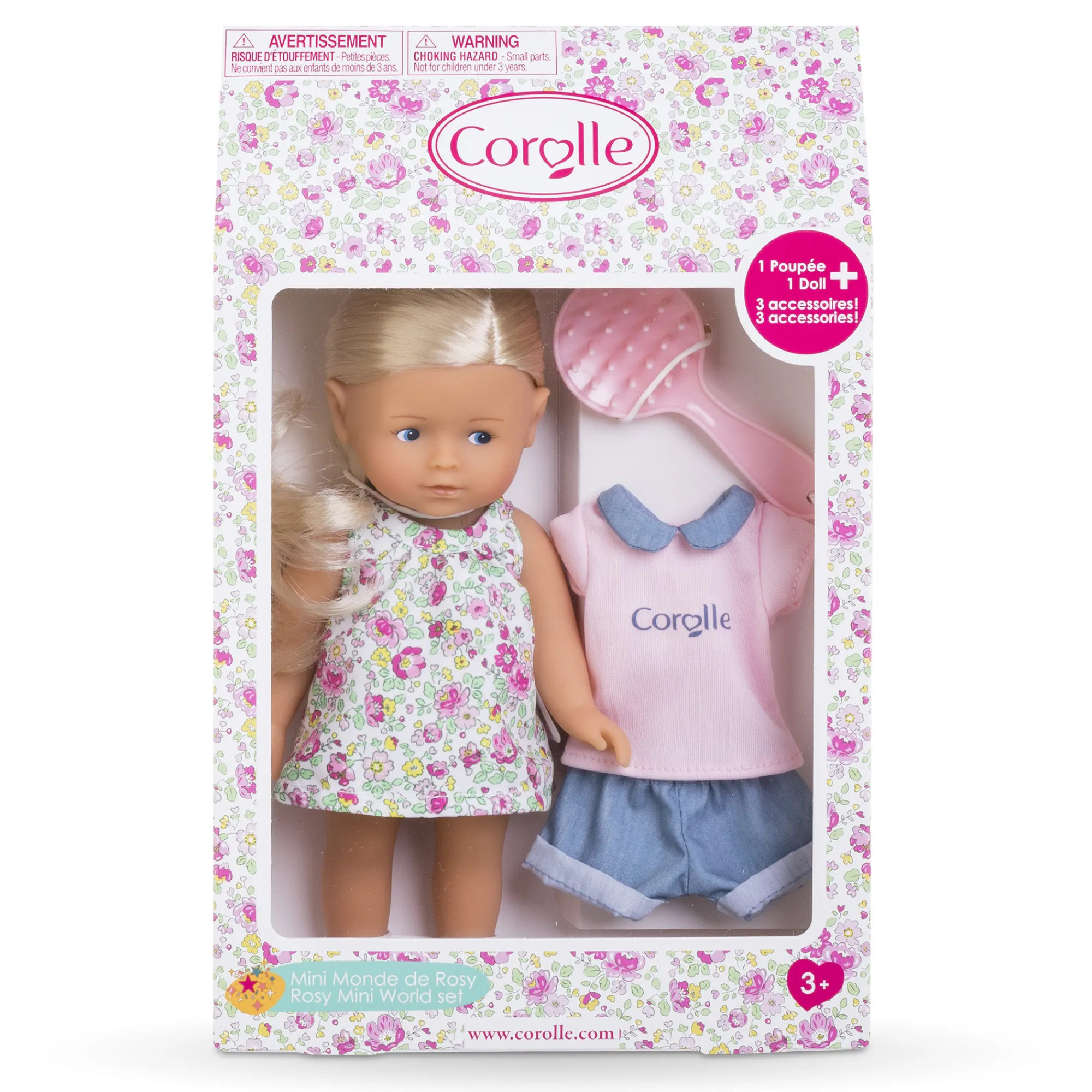 Corolle Coffret Poupée Mini Corolline Mini Monde de Rosy