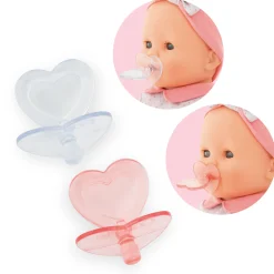 Corolle Couffin Tressé Peluche Rose et Tétines