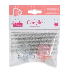 Corolle Couffin Tressé Peluche Rose et Tétines