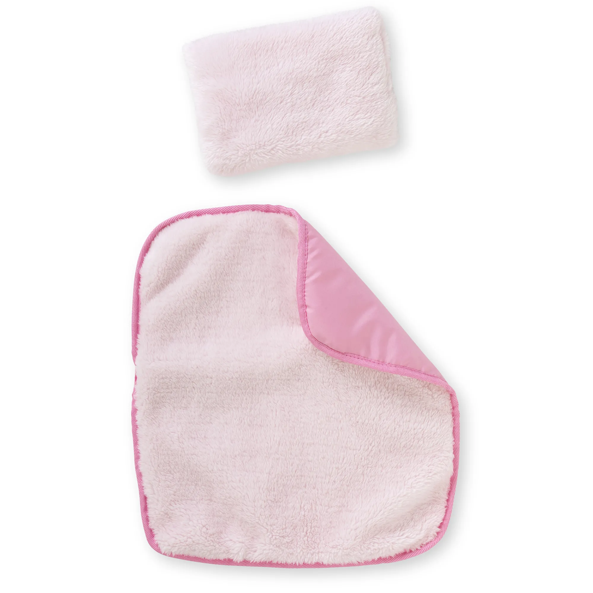 Corolle Ensemble Couffin Peluche Rose pour poupon de 36 et 42 cm