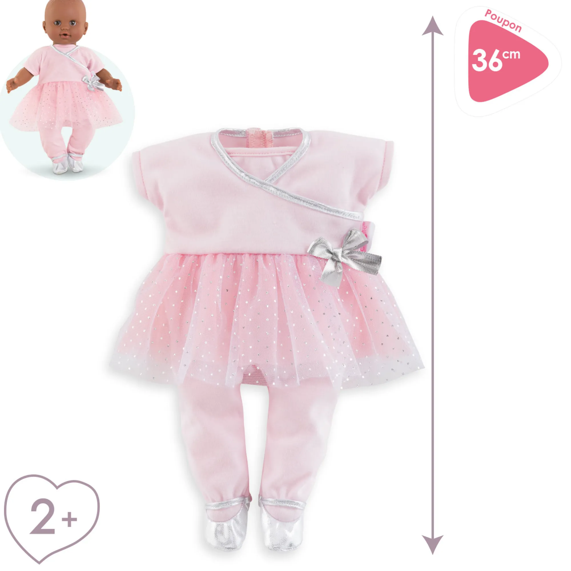 Corolle Ensemble Sport Danse pour poupon 36 cm