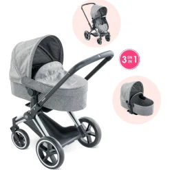 Corolle Landau 3 en 1 Cybex Priam Gris pour poupons 36 / 42 / 52 cm