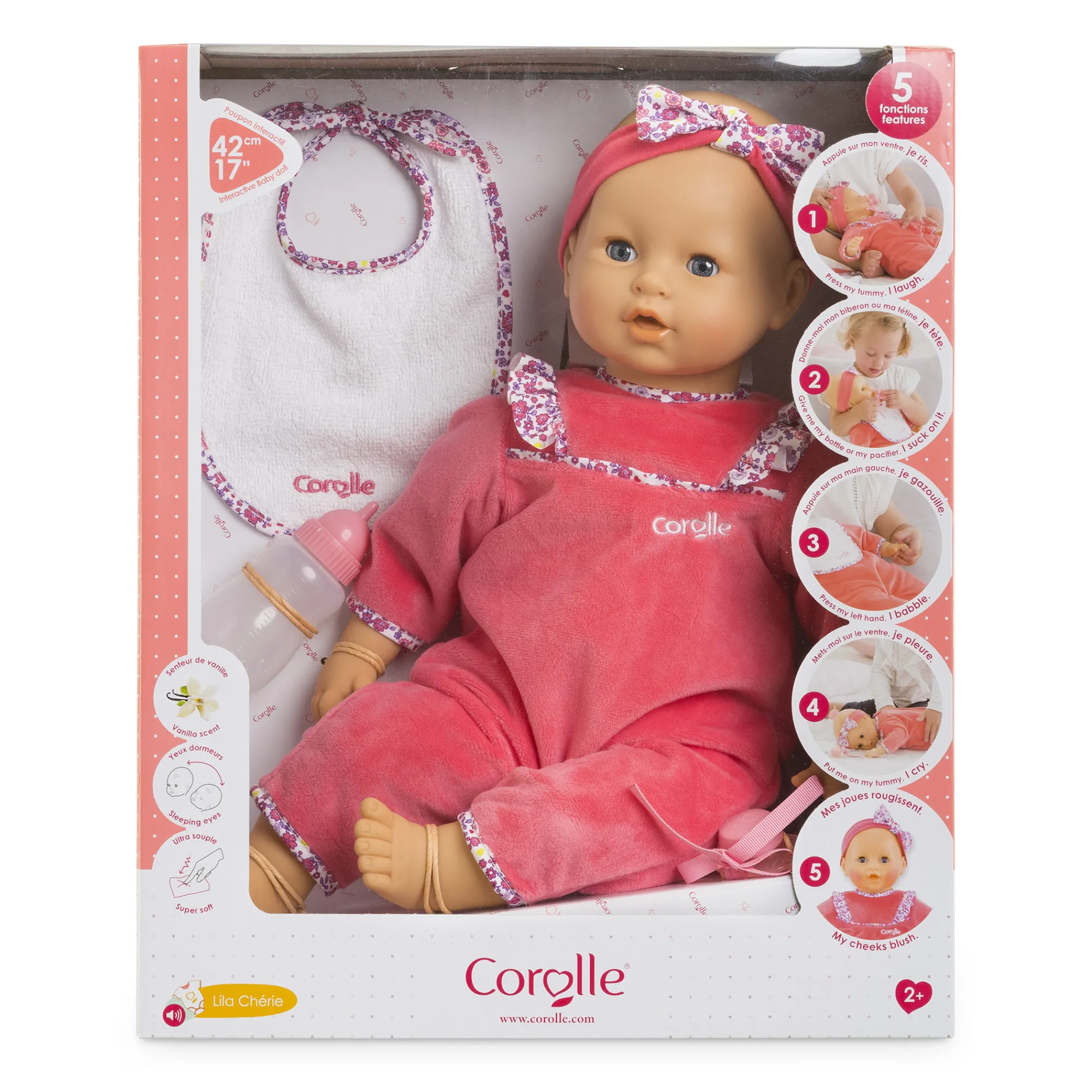 Corolle Lila Chérie se balade en Poussette Canne Sauge