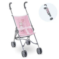 Corolle Lila Chérie se balade en Poussette Canne Rose