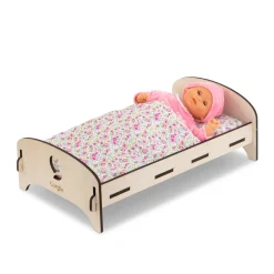 Corolle Lit en Bois pour poupon 30 et 36 cm