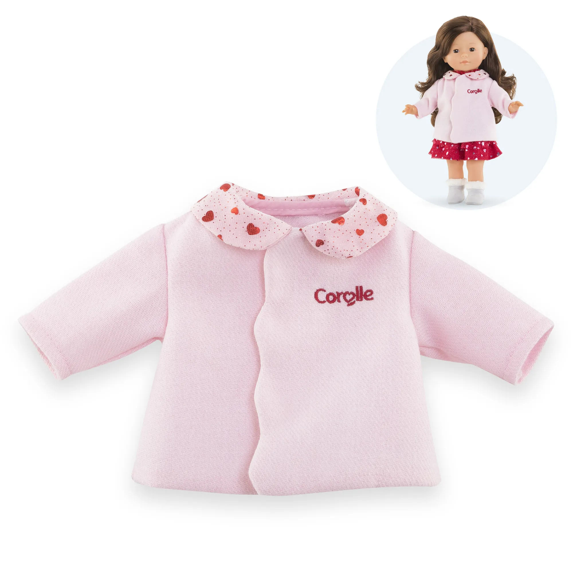 Corolle Manteau Pétales de Cœurs pour poupée ma
