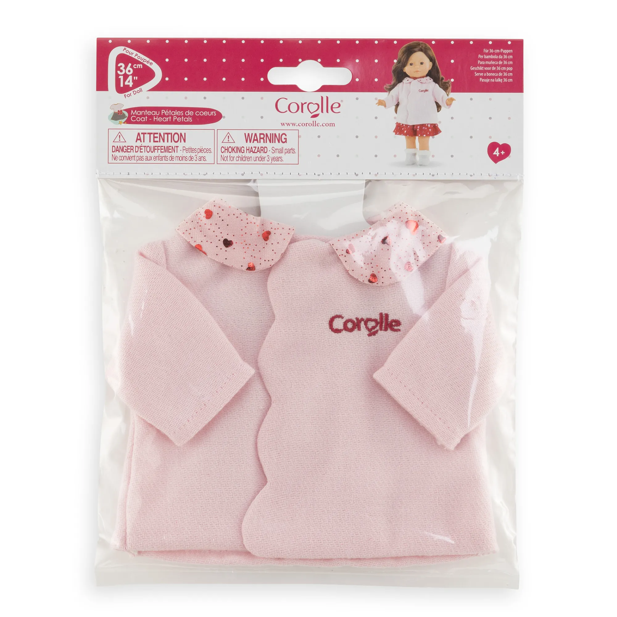 Corolle Manteau Pétales de Cœurs pour poupée ma