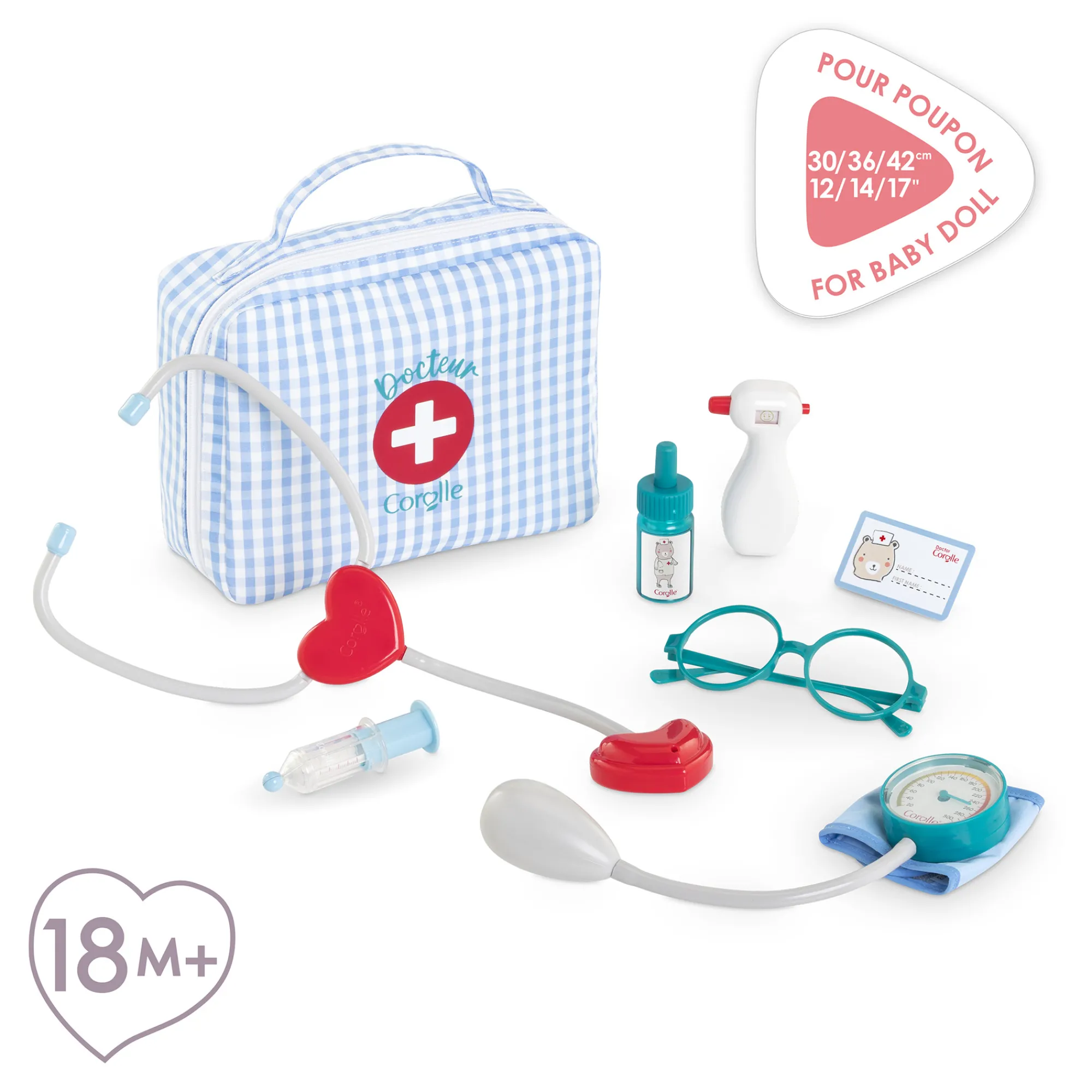 Corolle Mon Bébé Calin Margaux en Fêtes et Valise Docteur