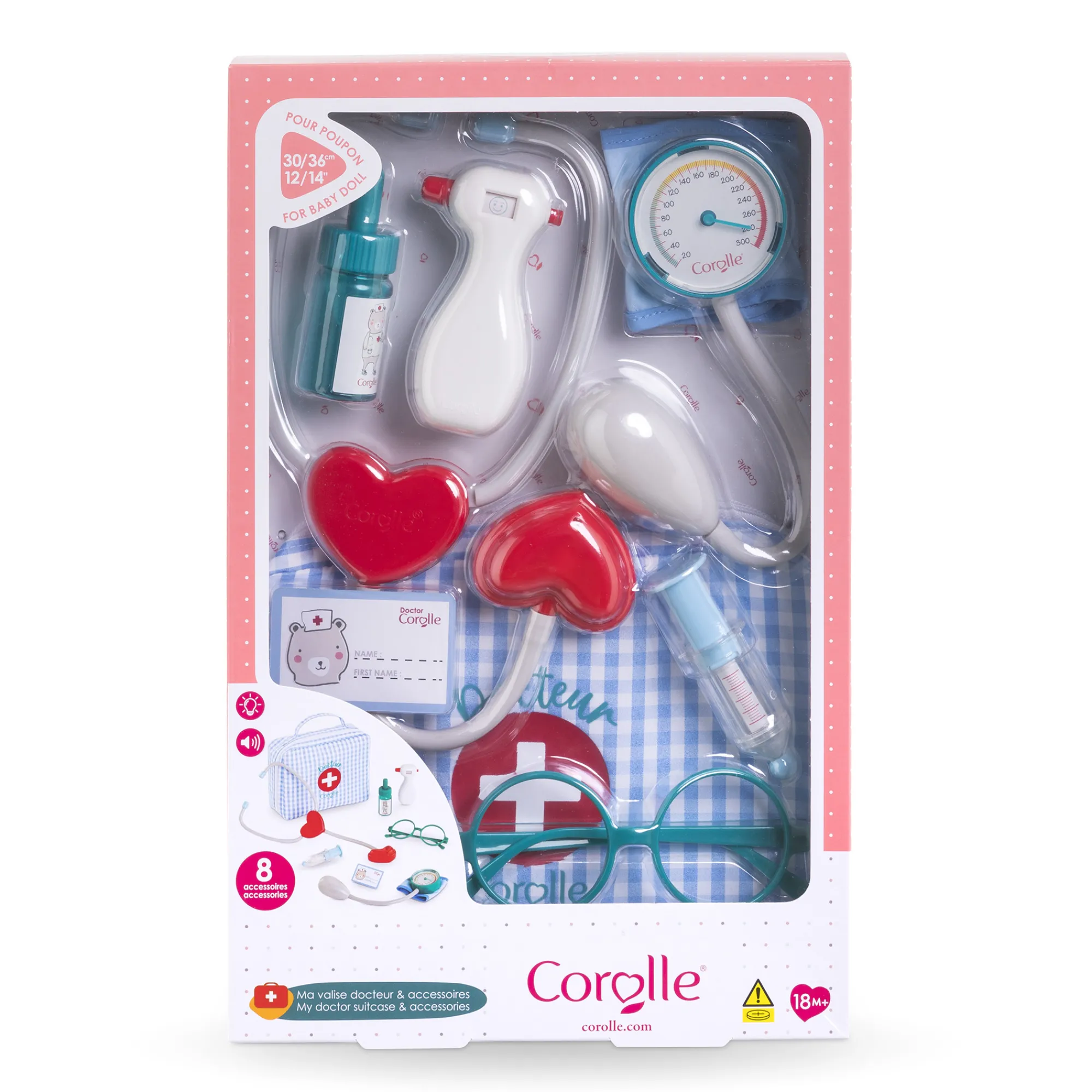 Corolle Mon Bébé Calin Margaux en Fêtes et Valise Docteur