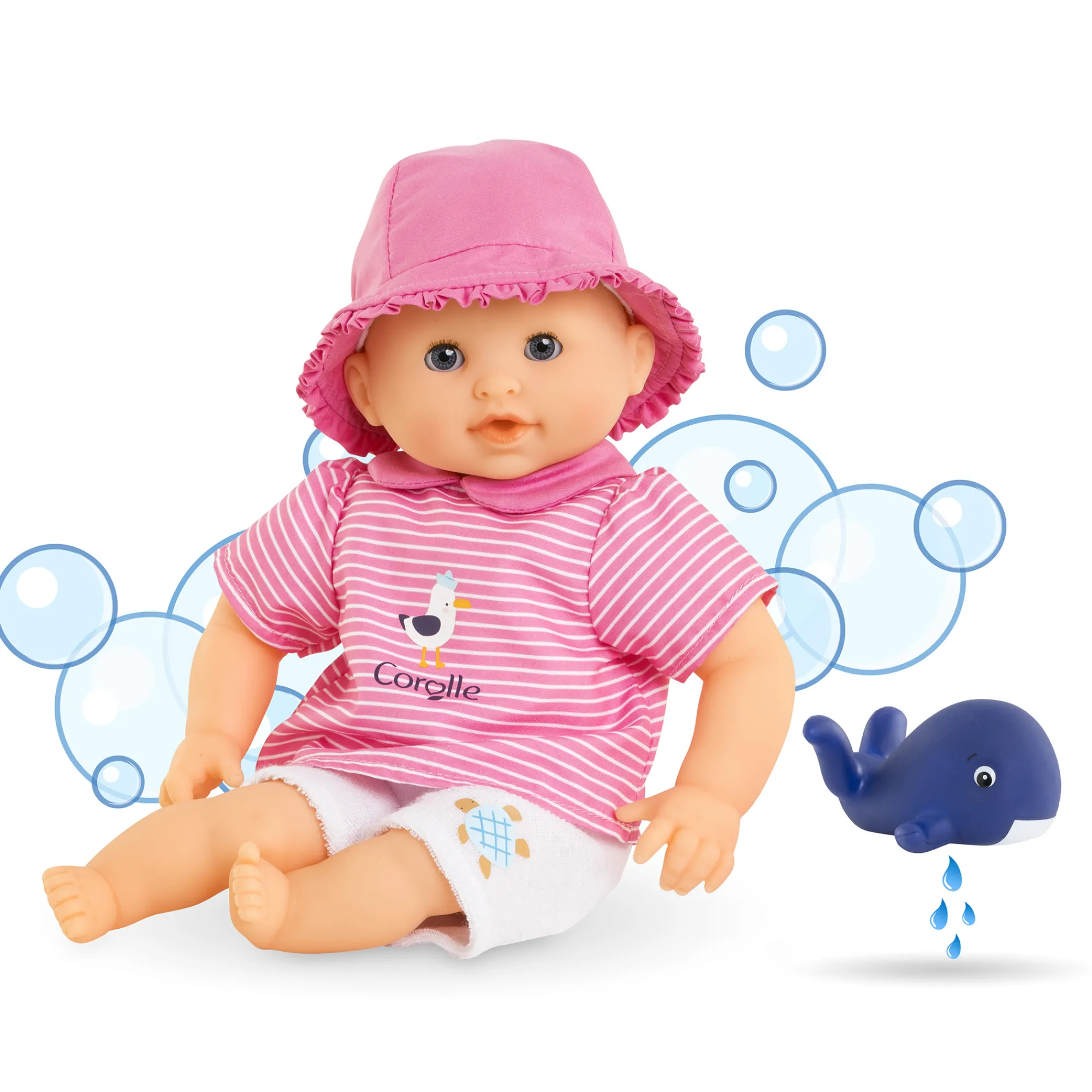 Corolle Poupon Bébé Bain Océane - Baleine