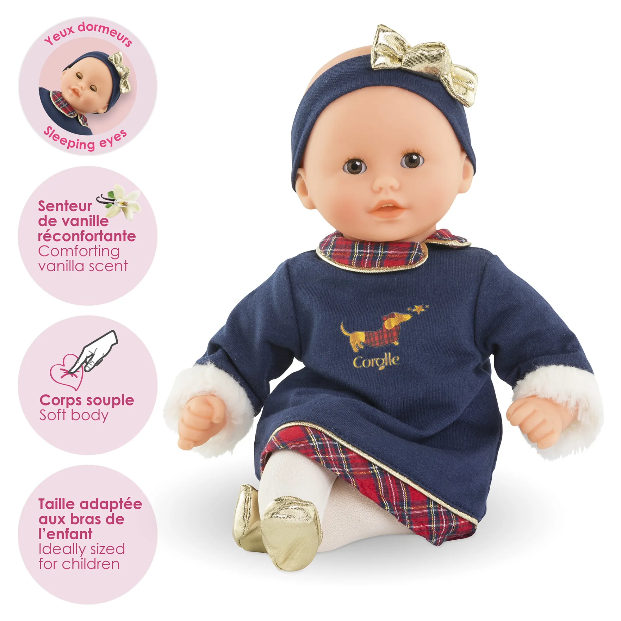 Corolle Poupon Bébé Calin Margaux en Fêtes