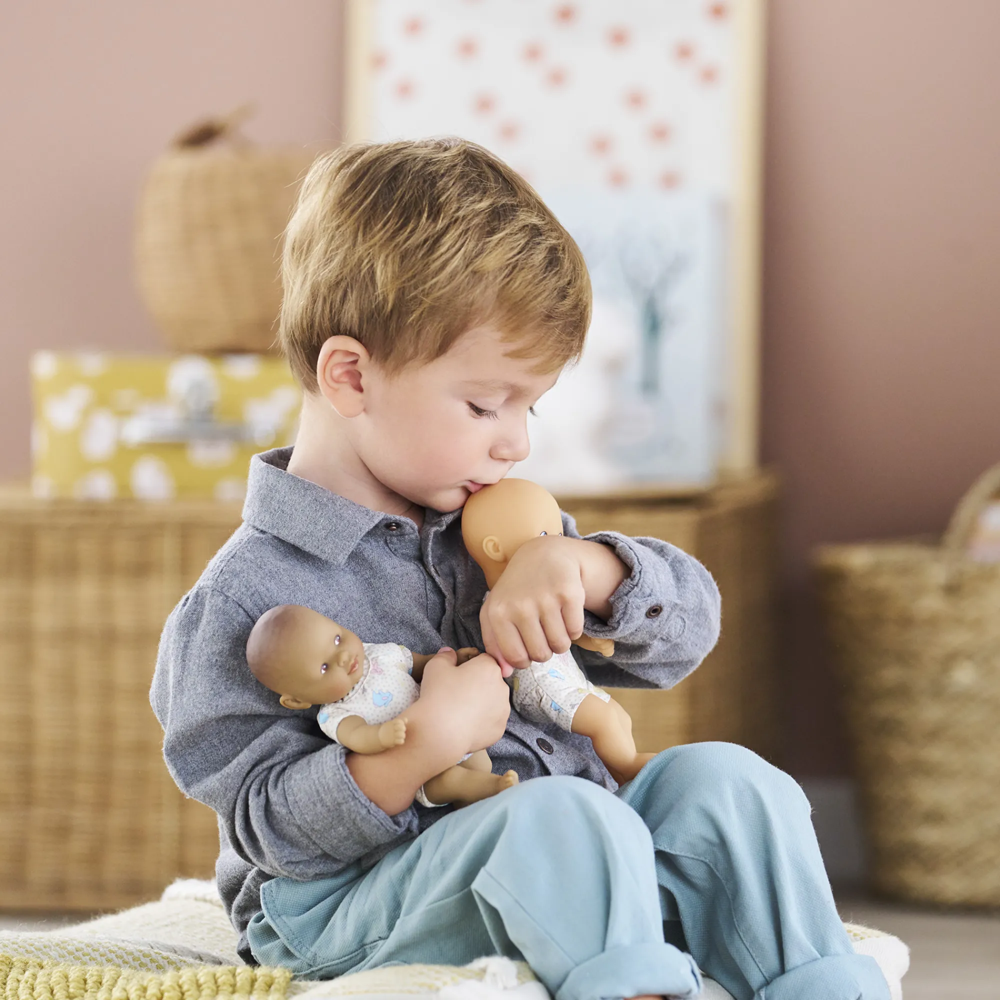 Corolle Poupon Mini Calin Lapins Yeux Bleus