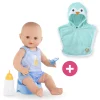 Corolle Poupon Paul fait pipi et Cape de Bain Pingouin