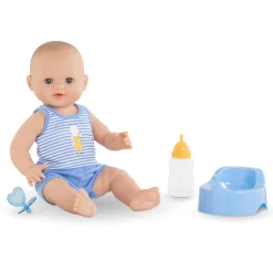 Corolle Poupon Paul fait pipi et Cape de Bain Pingouin