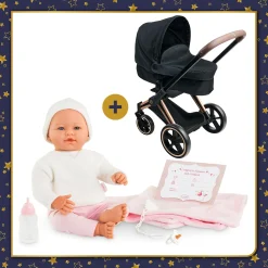 Corolle Poupon Rose et Landau Cybex Noir