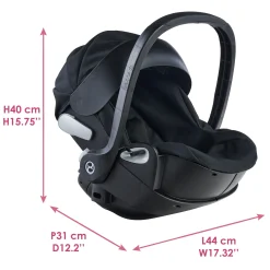 Corolle Poupon Rose et Porte-Poupon Cybex Noir
