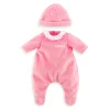 Corolle Pyjama rose et bonnet pour poupon 36 cm