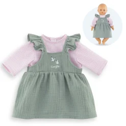 Corolle Robe à Volants & T-Shirt Bords de Loire pour poupon 42 cm