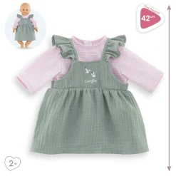 Corolle Robe à Volants & T-Shirt Bords de Loire pour poupon 42 cm