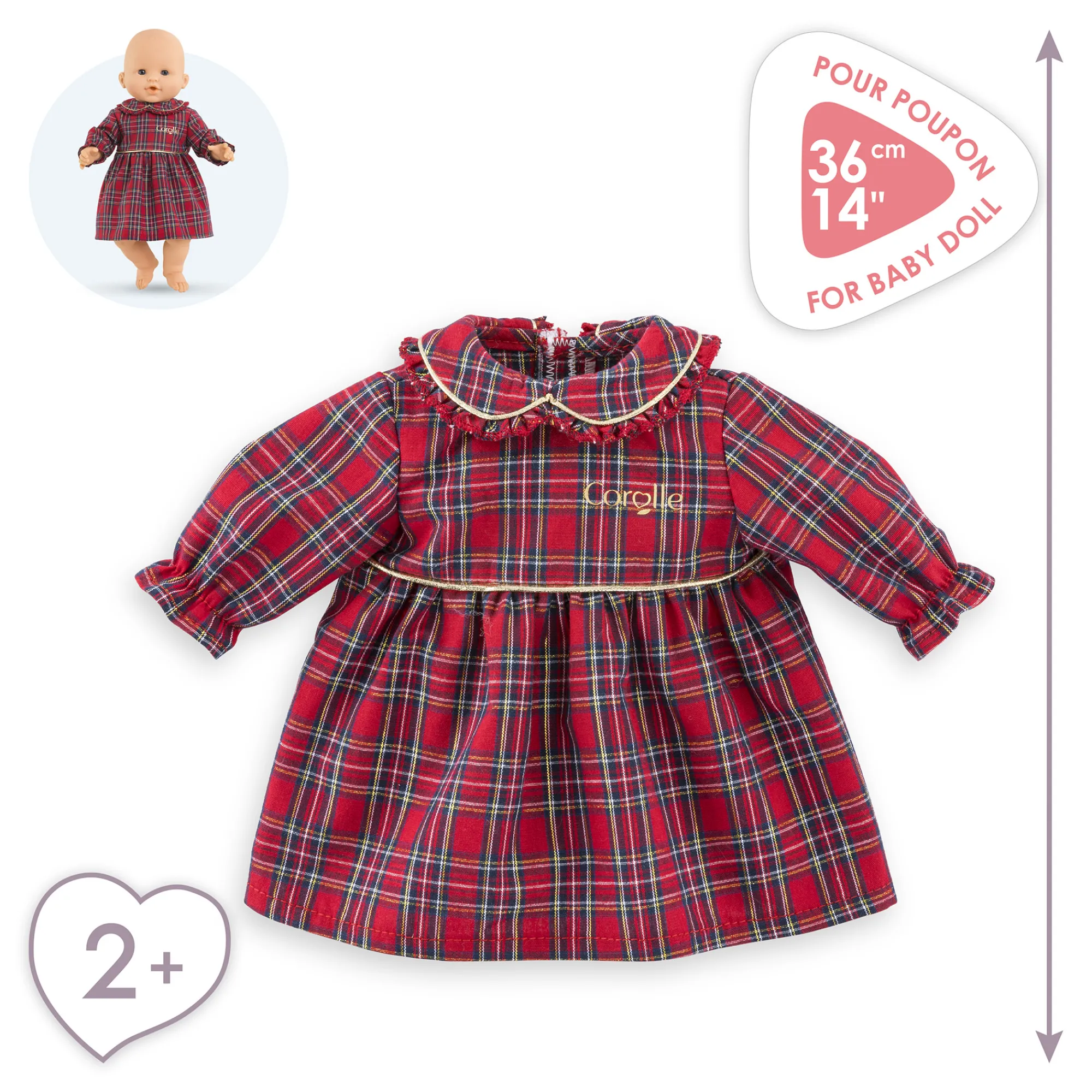 Corolle Robe en Fêtes pour poupon 36 cm