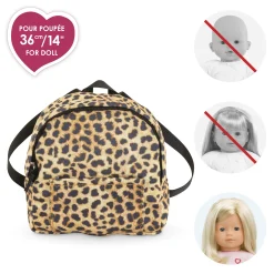 Corolle Sac à dos Léopard pour poupée ma