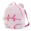 Corolle Sac à Dos Porte-Poupon Peluche Rose pour poupon 30 cm