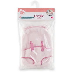 Corolle Sac à Dos Porte-Poupon Peluche Rose pour poupon 30 cm