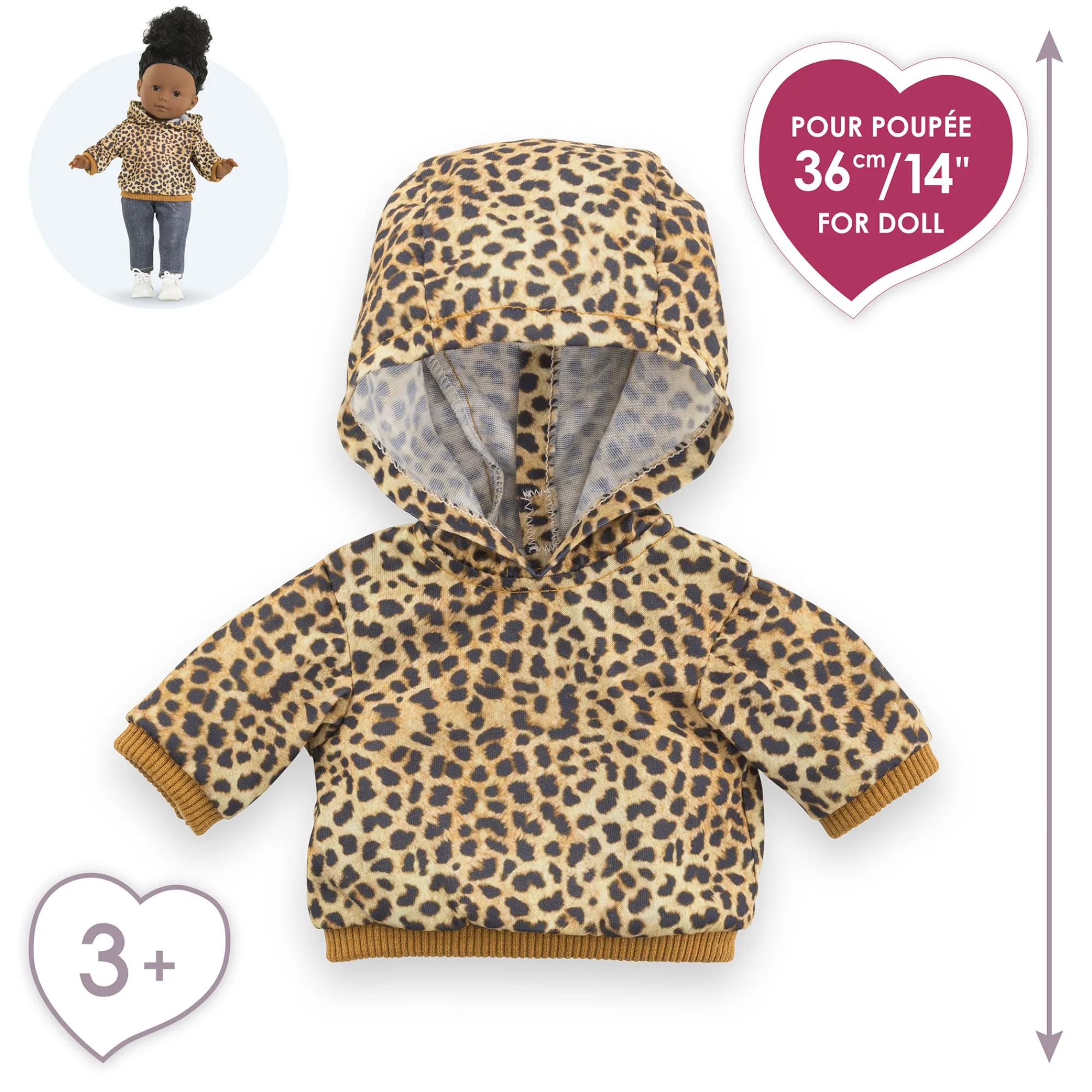 Corolle Sweat Léopard pour poupée ma