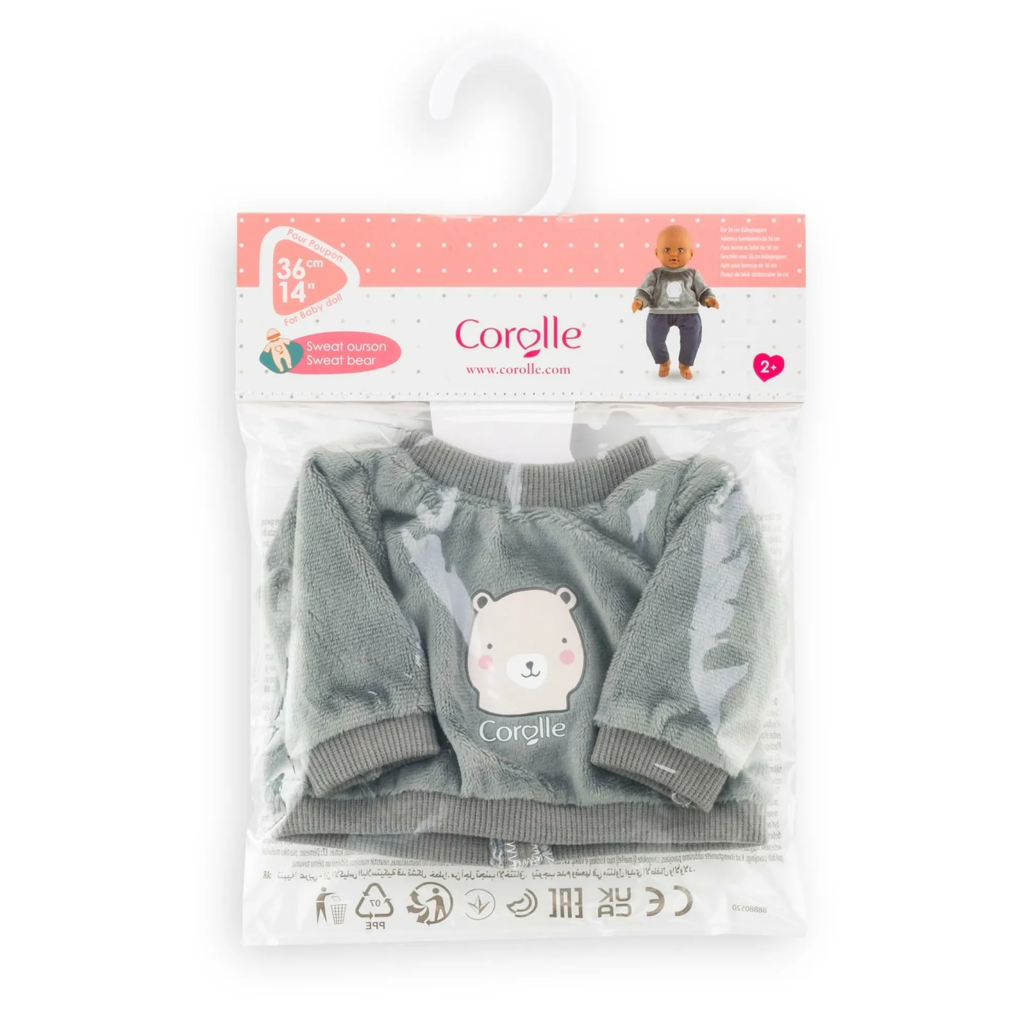 Corolle Sweat Ourson pour poupon 36 cm