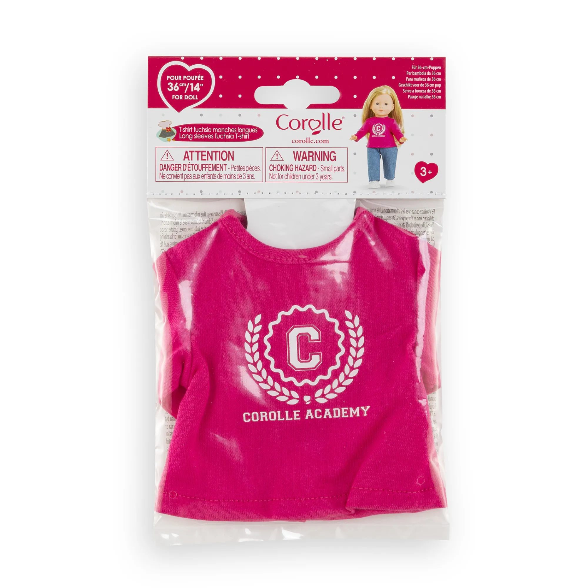Corolle T-Shirt Fuchsia Academy pour poupée ma
