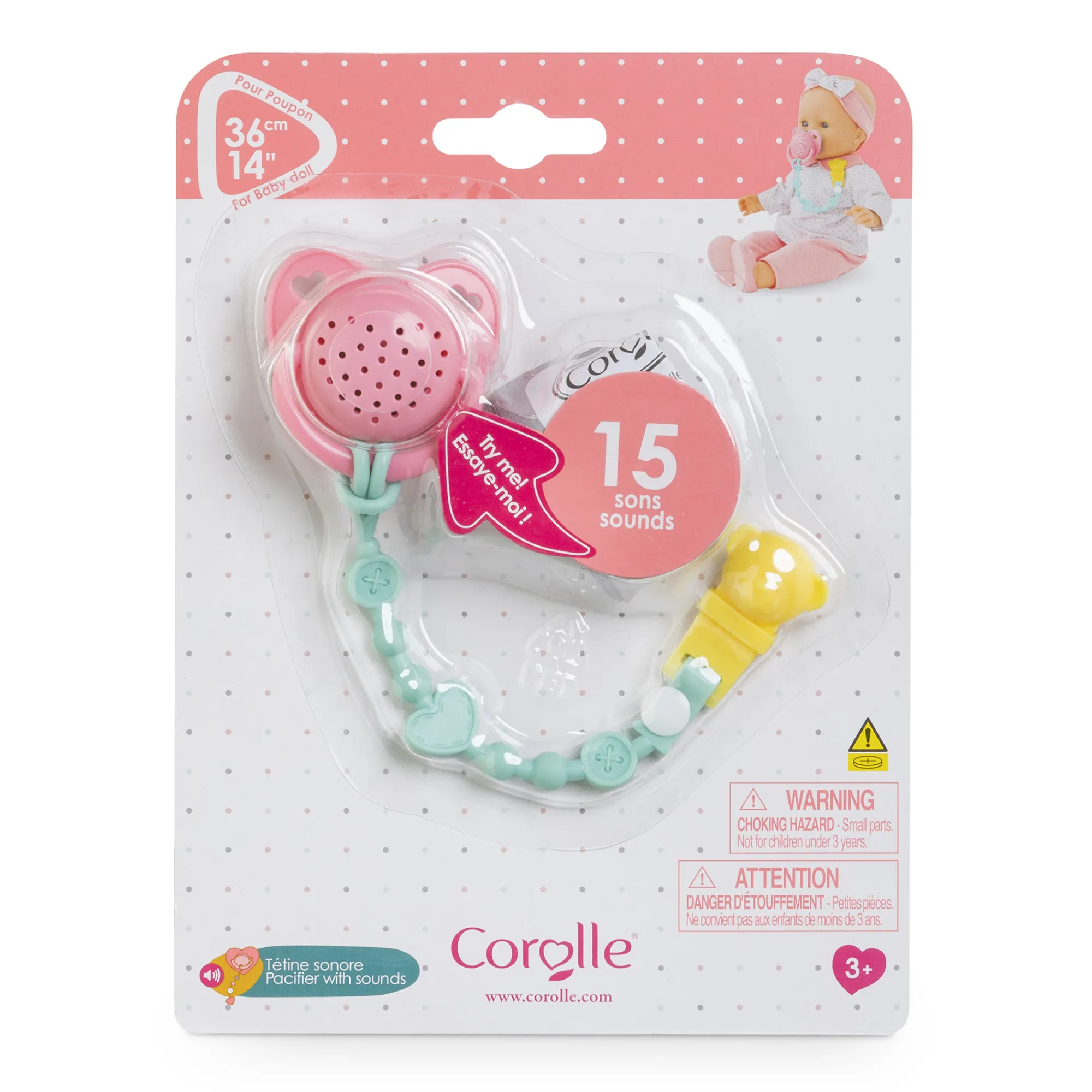 Corolle Tétine sonore pour poupon 36 cm