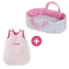 Corolle Turbulette Peluche Rose et Couffin Floral