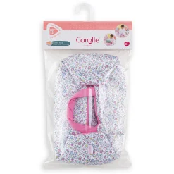 Corolle Turbulette Peluche Rose et Couffin Floral